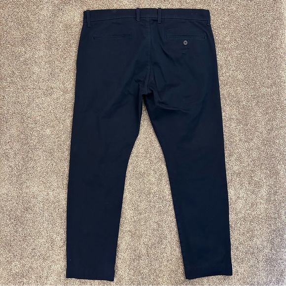 J. Crew Men's Chino Pants Size 34 x 30 Navy Blue Stretch Mid Rise Pockets GUC - Picture 6 of 14